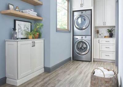 built-in laundry room cabinets