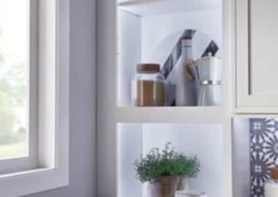 built-in cabinet shelves