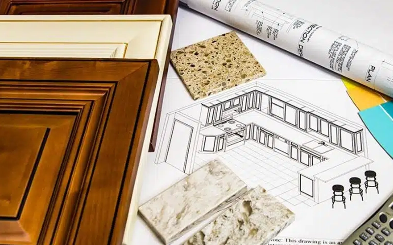design blue prints for mix and match cabinets
